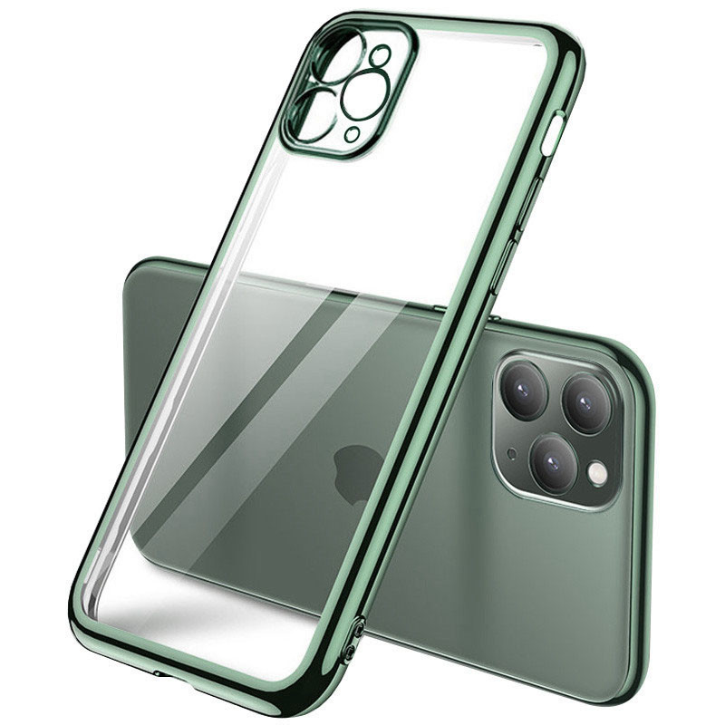 Прозрачный силиконовый чехол с глянцевой окантовкой Full Camera для Apple iPhone 11 Pro (5.8"), Темно-зеленый
Прозрачный силиконовый чехол с глянцевой окантовкой Full Camera для Apple iPhone 11 Pro (5.8"), Темно-зеленый