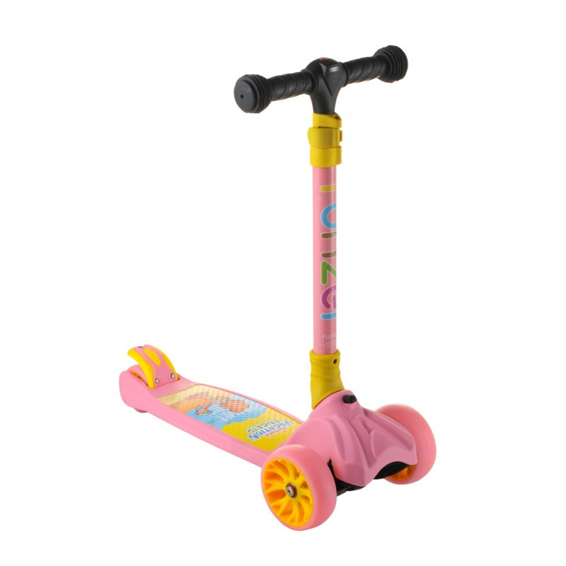 Самокат детский Scooter 069 розовый до 60 кг | четырехколесный самокат Скутер со складным рулем и фонариком
Самокат детский Scooter 069 розовый до 60 кг | четырехколесный самокат Скутер со складным рулем и фонариком