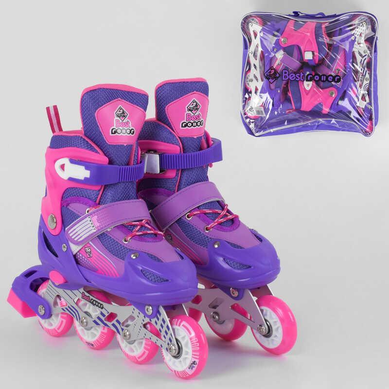 Ролики Best Roller /размер 30-33/ цвет ФИОЛЕТОВЫЙ колёса PVC, ПЕРЕДНЕЕ КОЛЕСО СВЕТ, в сумке, d колес – 6,5 см
Ролики Best Roller /размер 30-33/ цвет ФИОЛЕТОВЫЙ колёса PVC, ПЕРЕДНЕЕ КОЛЕСО СВЕТ, в сумке, d колес – 6,5 см