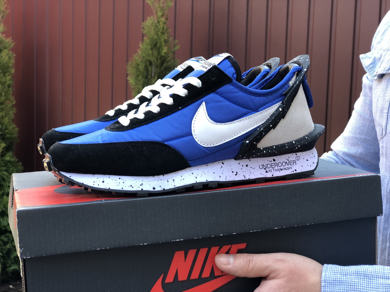 Мужские кроссовки Nike Найк Undercover Jun Takahashi, синие с черным 44 (28 см), Синий
Мужские кроссовки Nike Найк Undercover Jun Takahashi, синие с черным 44 (28 см), Синий