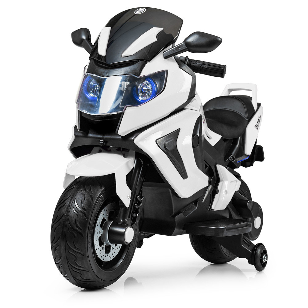 Детский электромотоцикл BMW (2 мотора по 18W, USB,TF, колеса EVA) Мотоцикл Bambi M 3681EL-1 Белый
Детский электромотоцикл BMW (2 мотора по 18W, USB,TF, колеса EVA) Мотоцикл Bambi M 3681EL-1 Белый