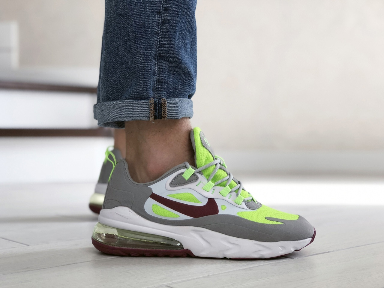 Nike Air Max 270 React Gray Light Green / Найк Аир Макс 270 Реакт Серые Салатовые Мужские, Разные цвета
Nike Air Max 270 React Gray Light Green / Найк Аир Макс 270 Реакт Серые Салатовые Мужские, Разные цвета
