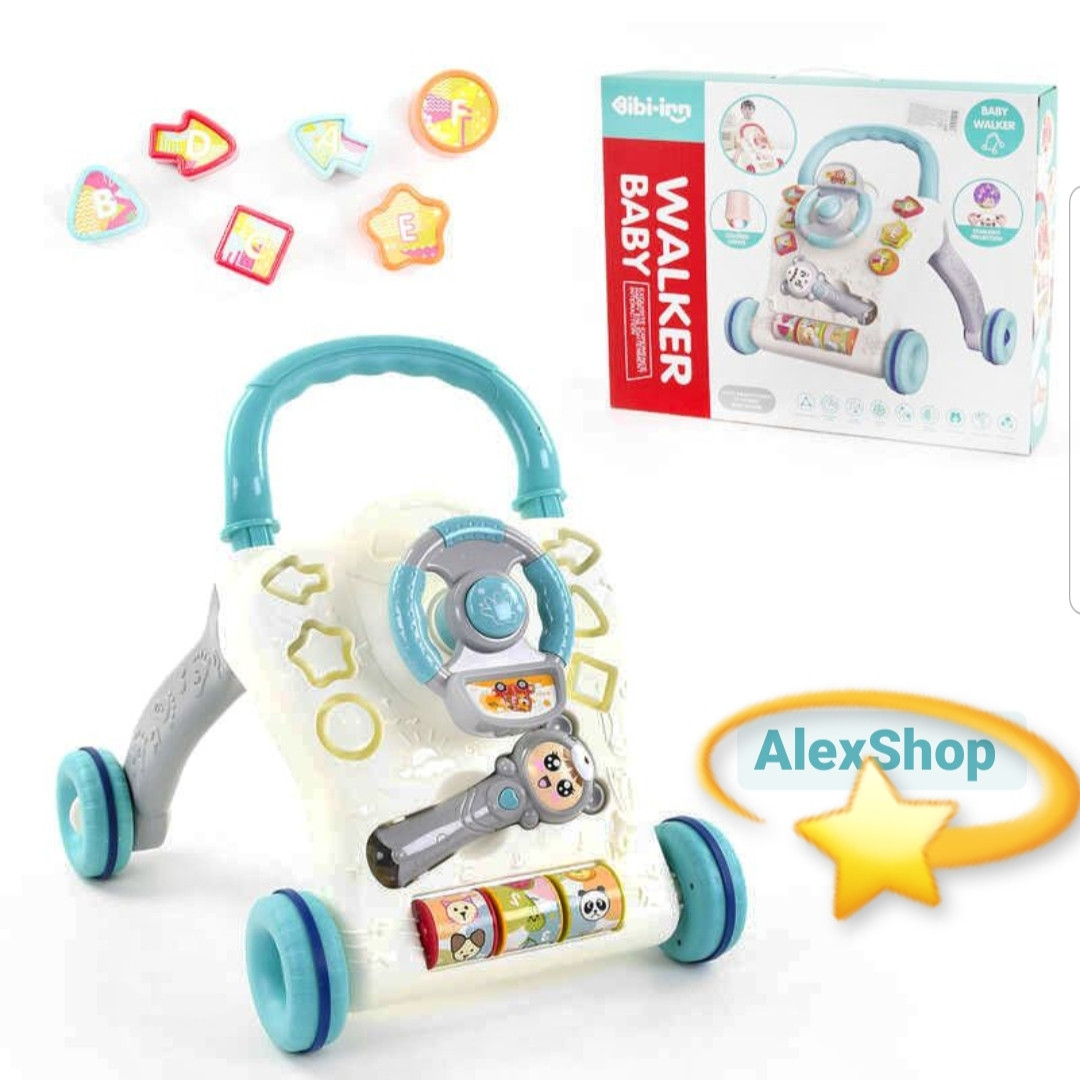 Детские ходунки-каталка с музыкальной погремушкой интерактивные Baby Walker синие, Синий
Детские ходунки-каталка с музыкальной погремушкой интерактивные Baby Walker синие, Синий