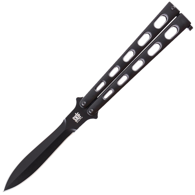 Нож бабочка, балисонг Skif Covert Double Edge (длина: 230мм, лезвие: 105мм), черный
Нож бабочка, балисонг Skif Covert Double Edge (длина: 230мм, лезвие: 105мм), черный