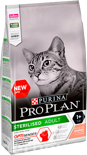 Корм для стерилизованных кошек с лососем Purina Pro Plan Cat Adult Sterilised Salmon, 1.5кг
Корм для стерилизованных кошек с лососем Purina Pro Plan Cat Adult Sterilised Salmon, 1.5кг