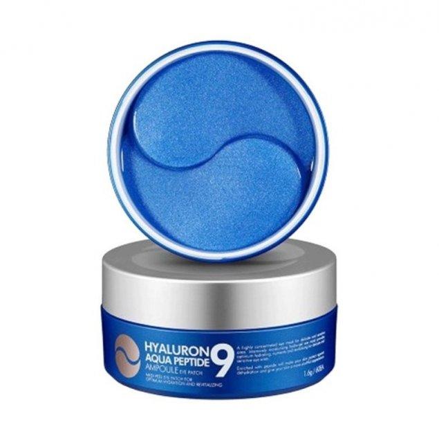 Зволожуючі гідрогелеві патчі з пептидами Medi Peel Hyaluron Aqua Peptide 9 Ampoule Eye Patch
Зволожуючі гідрогелеві патчі з пептидами Medi Peel Hyaluron Aqua Peptide 9 Ampoule Eye Patch