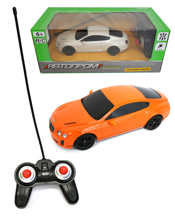 Машина батар. р/у 8821 (24шт) "АВТОПРОМ",1:24 R/C BENTLEY CONTINENTAL SUPERSPORTS,2 цвета, в коробке
Машина батар. р/у 8821 (24шт) "АВТОПРОМ",1:24 R/C BENTLEY CONTINENTAL SUPERSPORTS,2 цвета, в коробке