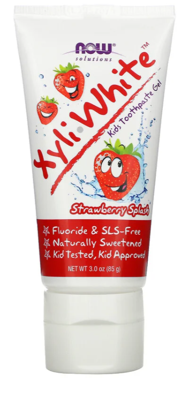 Now Foods, XyliWhite, зубная паста-гель для детей, без фторидов, клубничный вкус, 85 г
Now Foods, XyliWhite, зубная паста-гель для детей, без фторидов, клубничный вкус, 85 г