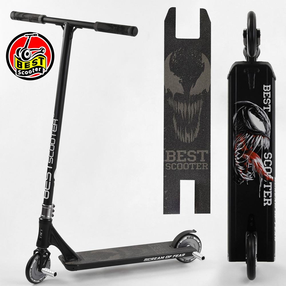Детский трюковый самокат (алюминий, HIC-система, пеги, колеса PU 120 мм) Best Scooter Simbiote 61375 Черный
Детский трюковый самокат (алюминий, HIC-система, пеги, колеса PU 120 мм) Best Scooter Simbiote 61375 Черный
