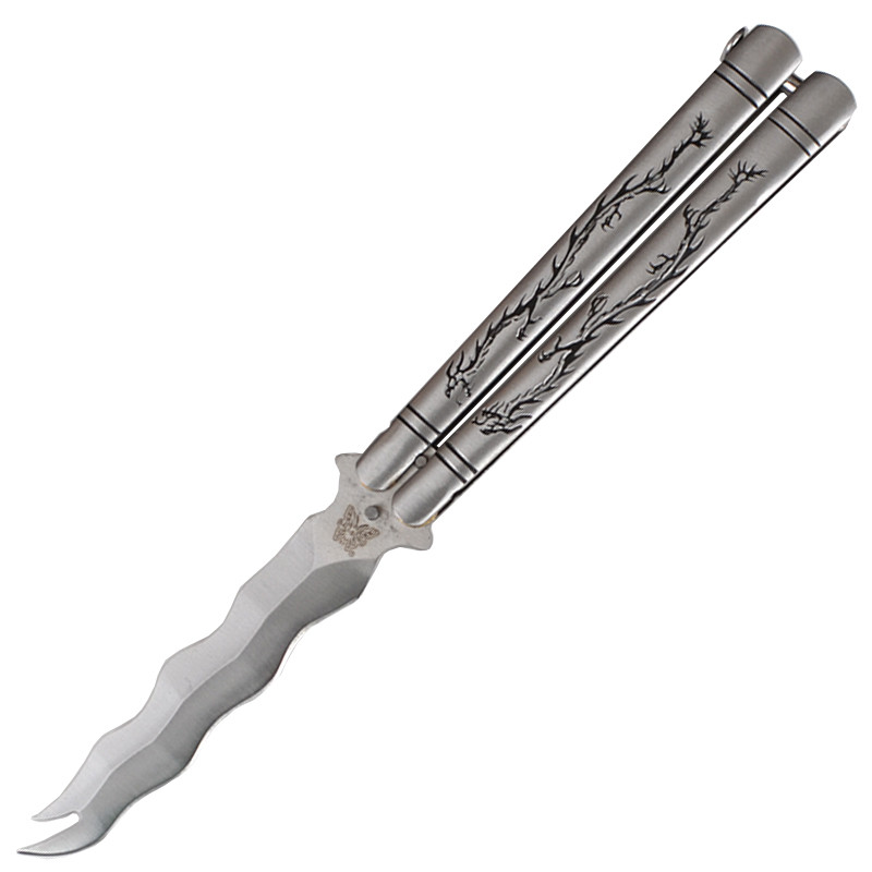 Нож бабочка, балисонг Benchmade "Дракон" с волнистым лезвием (длина: 24.0см, лезвие: 10.8см)
Нож бабочка, балисонг Benchmade "Дракон" с волнистым лезвием (длина: 24.0см, лезвие: 10.8см)