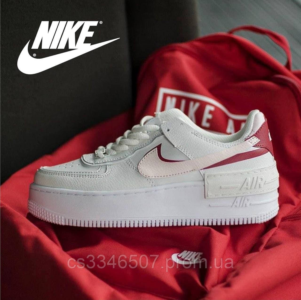 Кожаные кроссовки Nike Air Force Shadow Phantom белые с розовым. Женские кроссовки Найк Аир Форс, Белый
Кожаные кроссовки Nike Air Force Shadow Phantom белые с розовым. Женские кроссовки Найк Аир Форс, Белый