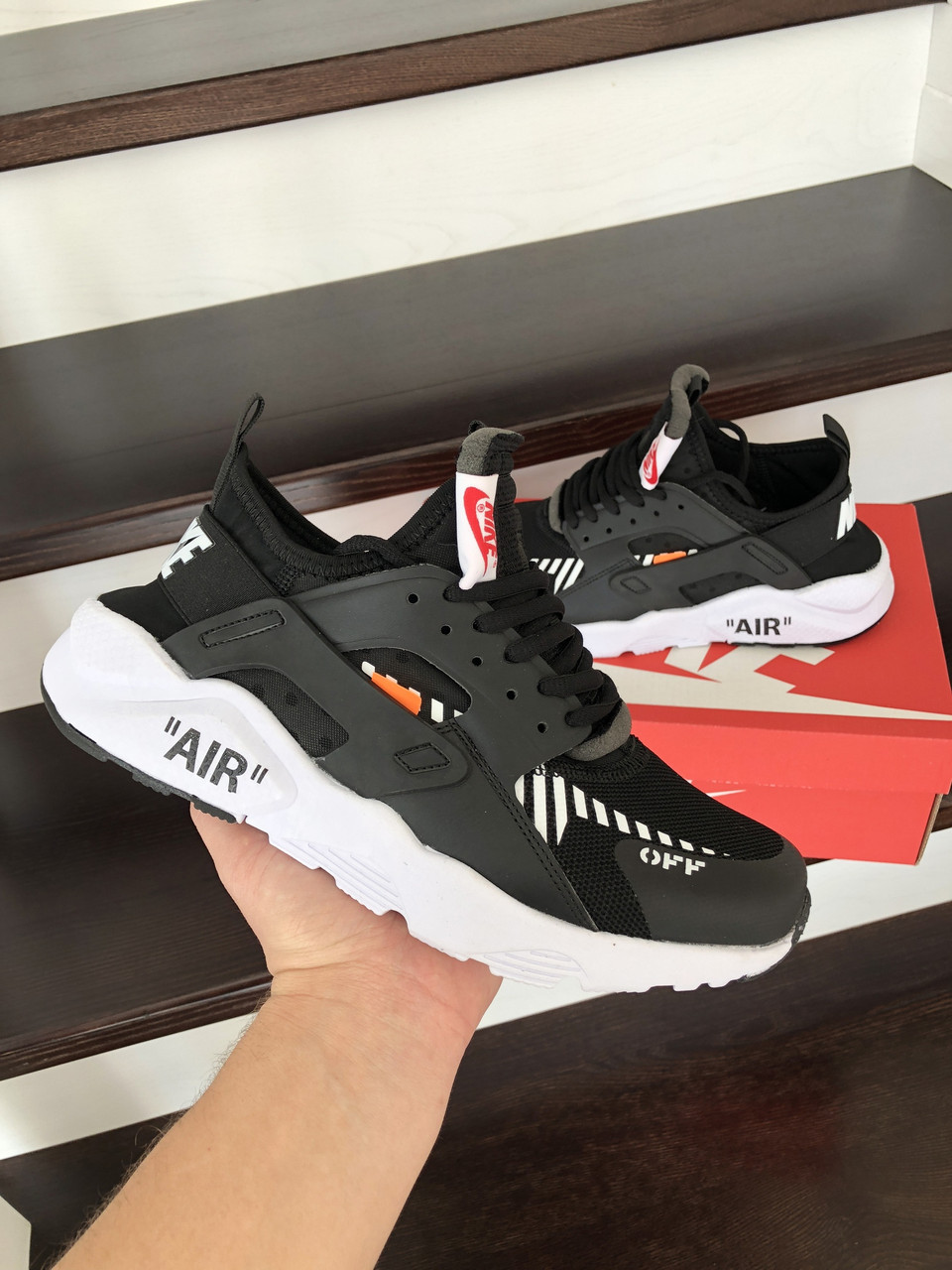 Мужские кроссовки в стиле Nike Найк Air Huarache, черные с белым. 43 (27,6 см), Черный
Мужские кроссовки в стиле Nike Найк Air Huarache, черные с белым. 43 (27,6 см), Черный