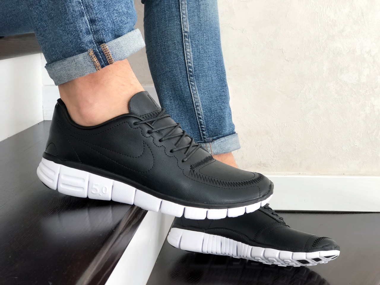 Мужские кроссовки в стиле Nike Найк Free Run 5.0, черные с белым. 43 (27,6 см), Черный
Мужские кроссовки в стиле Nike Найк Free Run 5.0, черные с белым. 43 (27,6 см), Черный