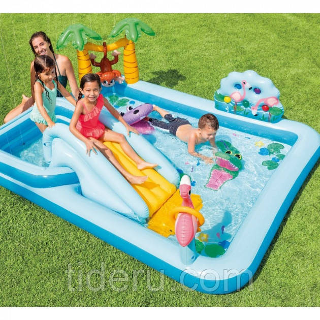 Надувной игровой центр Intex 57161 «Приключения в джунглях», 257 x 216 x 84 см, с горкой
Надувной игровой центр Intex 57161 «Приключения в джунглях», 257 x 216 x 84 см, с горкой