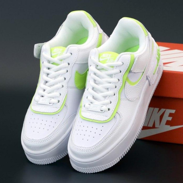 Женские кроссовки в стиле Ni1ke Air Force 1 Shadow, кожа, белый, салатовый, Вьетнам 38, Разные цвета
Женские кроссовки в стиле Ni1ke Air Force 1 Shadow, кожа, белый, салатовый, Вьетнам 38, Разные цвета
