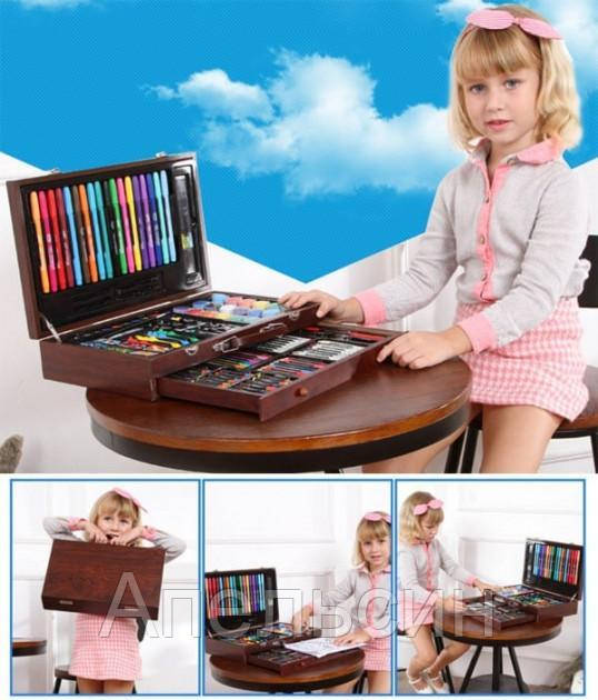 Набор для рисования и творчества в деревянном чемодане Easy Paint Tool Kit 123 предмета
Набор для рисования и творчества в деревянном чемодане Easy Paint Tool Kit 123 предмета