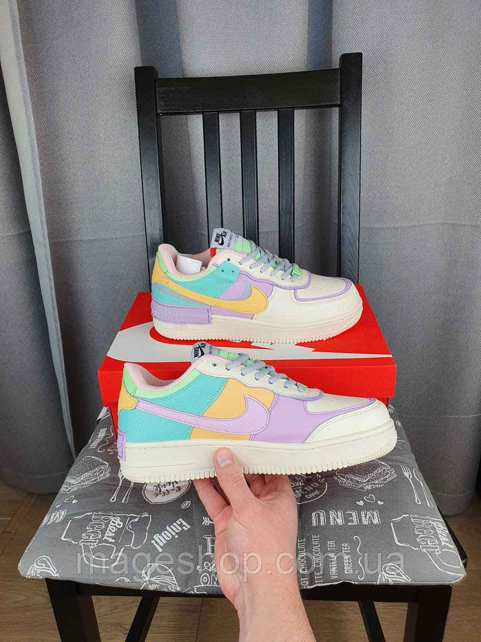 Nike Air Force 1 Shadow Pale Ivory разноцветные кроссы женские. Кроссовки Найк Аир Форсе бежевые с цветными, Разные цвета
Nike Air Force 1 Shadow Pale Ivory разноцветные кроссы женские. Кроссовки Найк Аир Форсе бежевые с цветными, Разные цвета