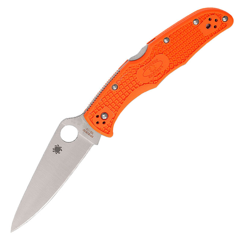 Нож складной Spyderco Endura 4 Flat Ground (длина: 222мм, лезвие: 96мм), оранжевый
Нож складной Spyderco Endura 4 Flat Ground (длина: 222мм, лезвие: 96мм), оранжевый