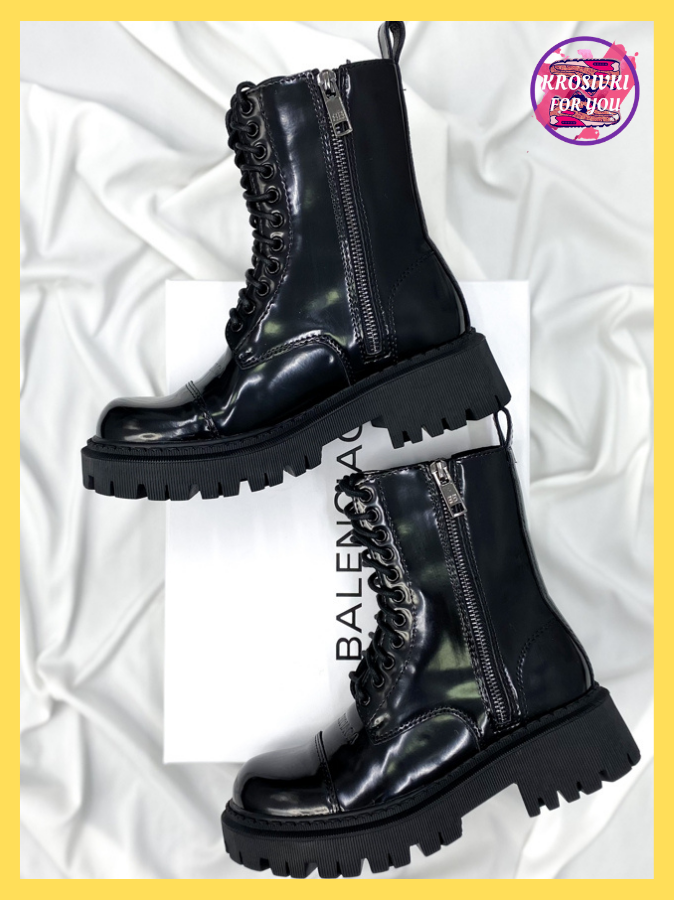 Женские зимние ботинки Balenciaga Tractor Lace-up Boot Black Gloss Fur (черные) (глянцевые) (мех), Черный
Женские зимние ботинки Balenciaga Tractor Lace-up Boot Black Gloss Fur (черные) (глянцевые) (мех), Черный