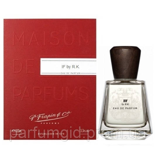 Оригинальные духи Frapin IF by R.K. (Фрапэн Иф бай РК) 100 ml/мл, парфюмированная вода для женщин и мужчин
Оригинальные духи Frapin IF by R.K. (Фрапэн Иф бай РК) 100 ml/мл, парфюмированная вода для женщин и мужчин