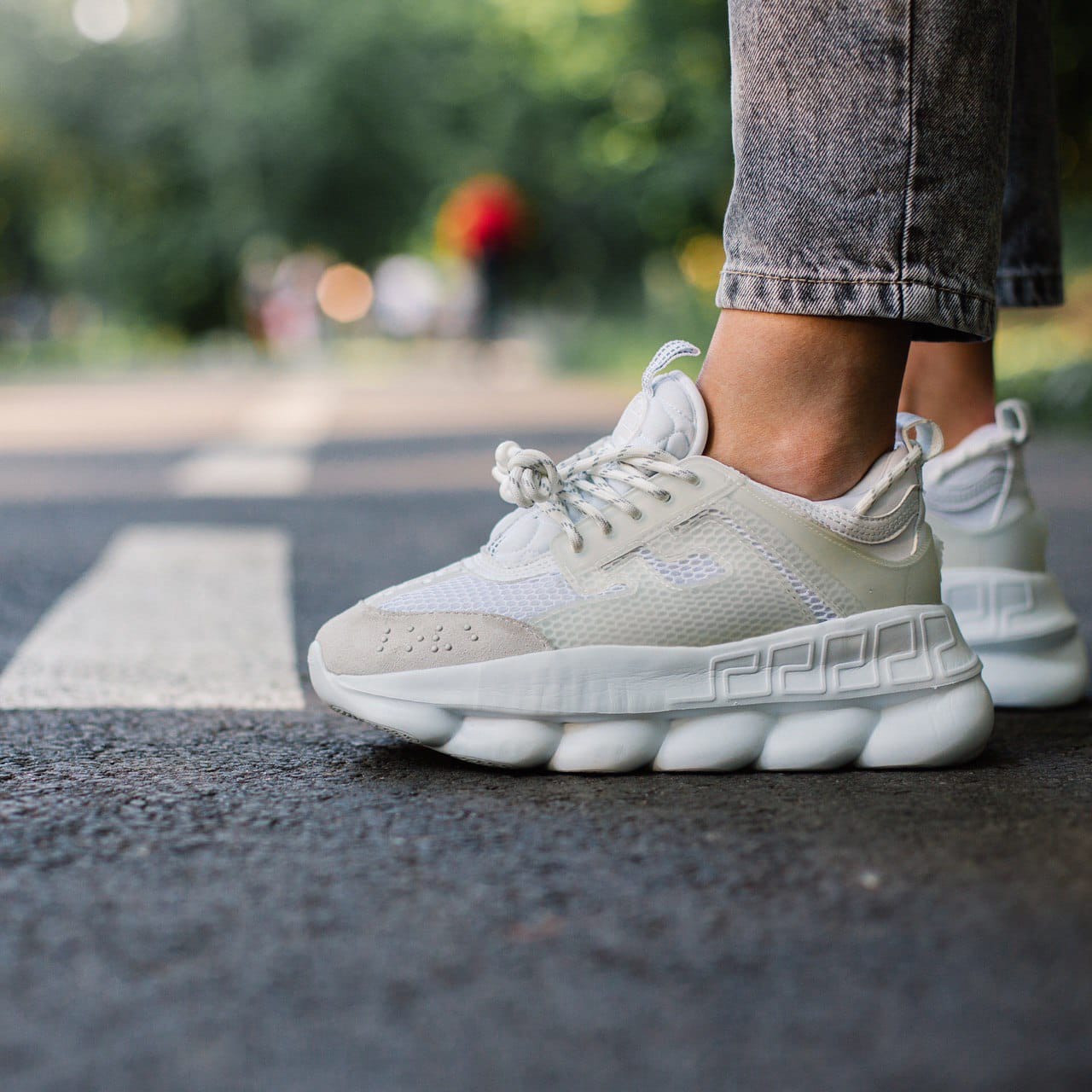 Женские кроссовки Versace Chain Reaction 2 Chainz White Grey, Версаче Чейн Реакшн, замша, текстиль, код IN-478 39, Белый
Женские кроссовки Versace Chain Reaction 2 Chainz White Grey, Версаче Чейн Реакшн, замша, текстиль, код IN-478 39, Белый