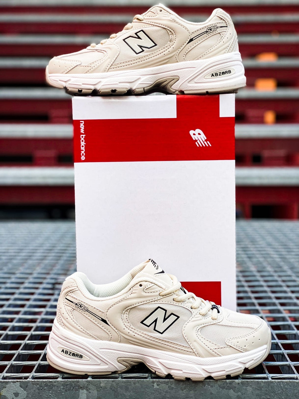 Кроссовки мужские New Balance 530 бежевые, Нью Баланс 530, натуральная кожа, текстиль, код KS-2251 Да, 43, Бежевый
Кроссовки мужские New Balance 530 бежевые, Нью Баланс 530, натуральная кожа, текстиль, код KS-2251 Да, 43, Бежевый
