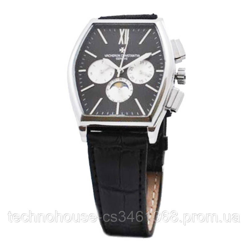 Часы наручные Vacheron Constantin (реплика). Цвет: черный ремень, черный циф.
Часы наручные Vacheron Constantin (реплика). Цвет: черный ремень, черный циф.