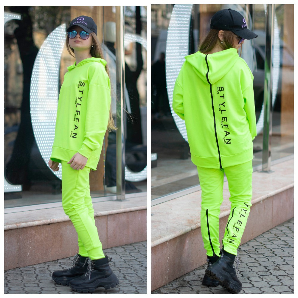 Подростковый спортивный костюм для девочки "STYLEFAN" с капюшоном Салатовый, 164-170
Подростковый спортивный костюм для девочки "STYLEFAN" с капюшоном Салатовый, 164-170
