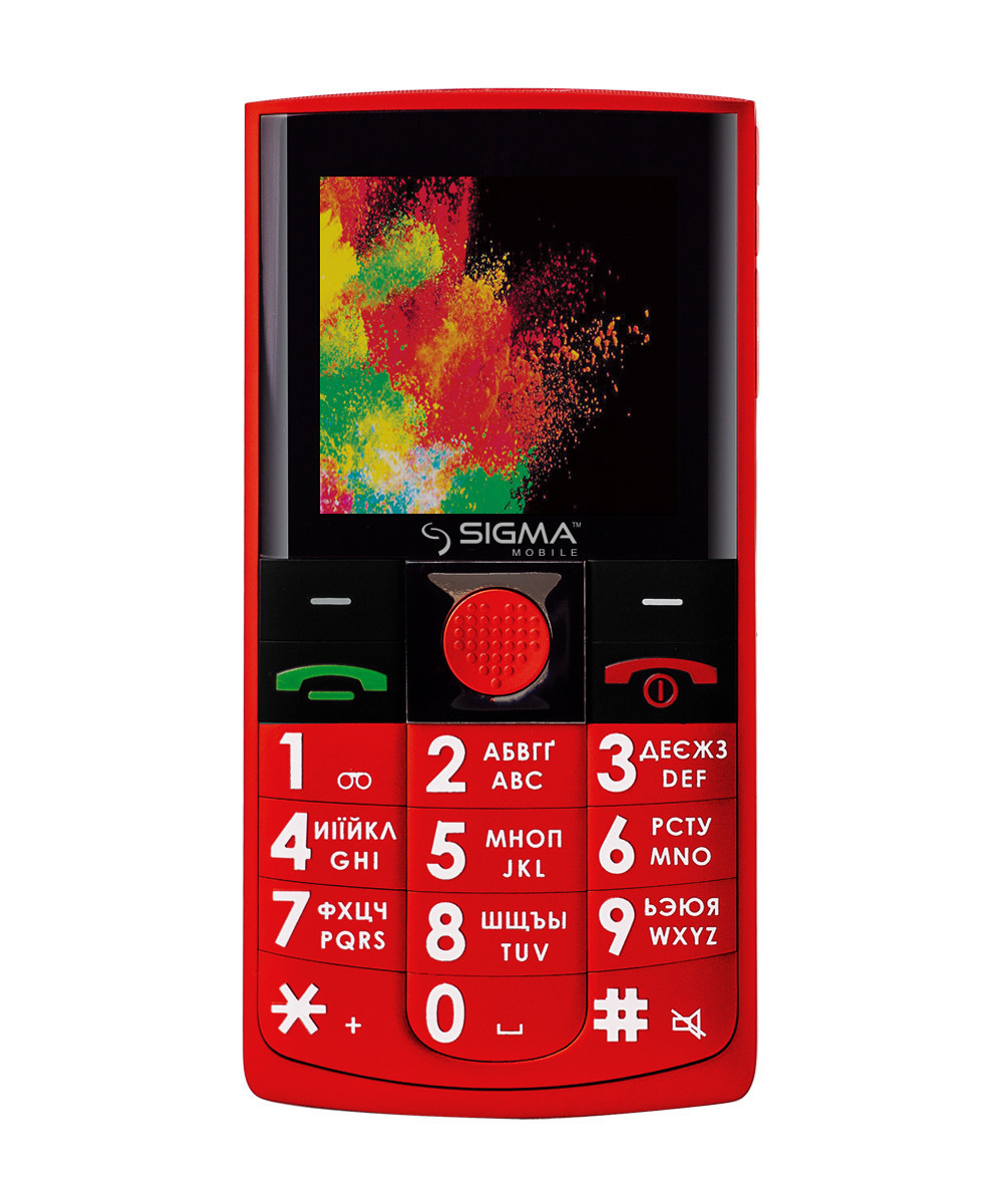 Кнопочный телефон с озвучкой набираемого номера голосом на 2 симки Sigma Comfort 50 SOLO DS Red, Красный
Кнопочный телефон с озвучкой набираемого номера голосом на 2 симки Sigma Comfort 50 SOLO DS Red, Красный