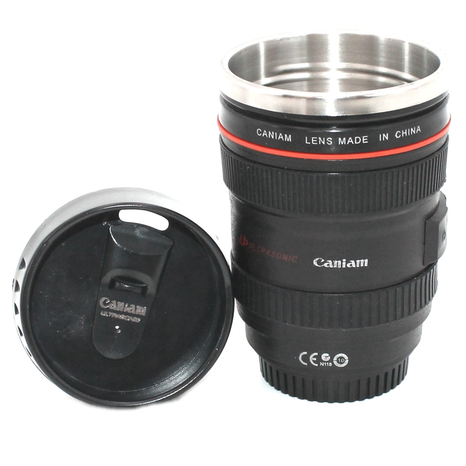 Термос Кружка-объектив Canon 24-105L 350 мл Оригинальная термокружка из нержавеющей стали для кофе и чая, Черный
Термос Кружка-объектив Canon 24-105L 350 мл Оригинальная термокружка из нержавеющей стали для кофе и чая, Черный