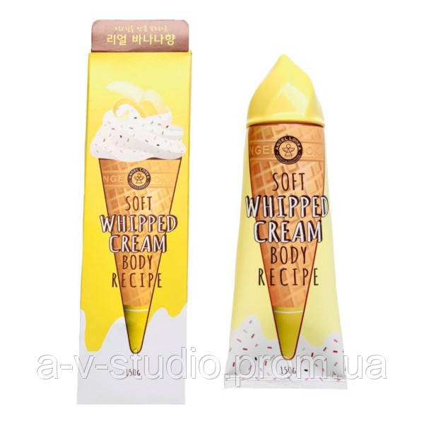 Крем для тела с ароматом банана Angel Looka Soft Whipped Cream Body Recipe Sweet Banana
Крем для тела с ароматом банана Angel Looka Soft Whipped Cream Body Recipe Sweet Banana