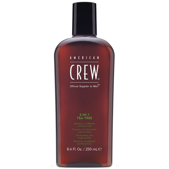 3-в-1 American Crew средство по уходу за волосами и телом Чайное дерево 3-in-1 Shampoo conditioner and body
3-в-1 American Crew средство по уходу за волосами и телом Чайное дерево 3-in-1 Shampoo conditioner and body