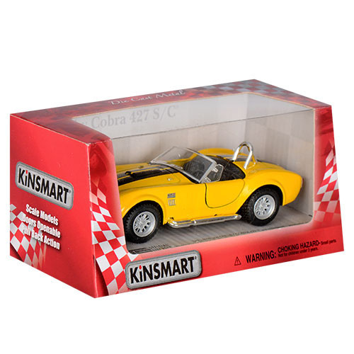 Детская коллекционная машинка SHELBY COBRA KT5322W инерционная (Жёлтый), Разноцветный
Детская коллекционная машинка SHELBY COBRA KT5322W инерционная (Жёлтый), Разноцветный