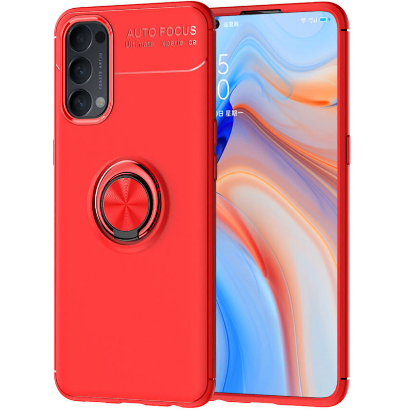 TPU чехол Deen ColorRing под магнитный держатель (opp) для Oppo Reno 4, Красный / красный
TPU чехол Deen ColorRing под магнитный держатель (opp) для Oppo Reno 4, Красный / красный