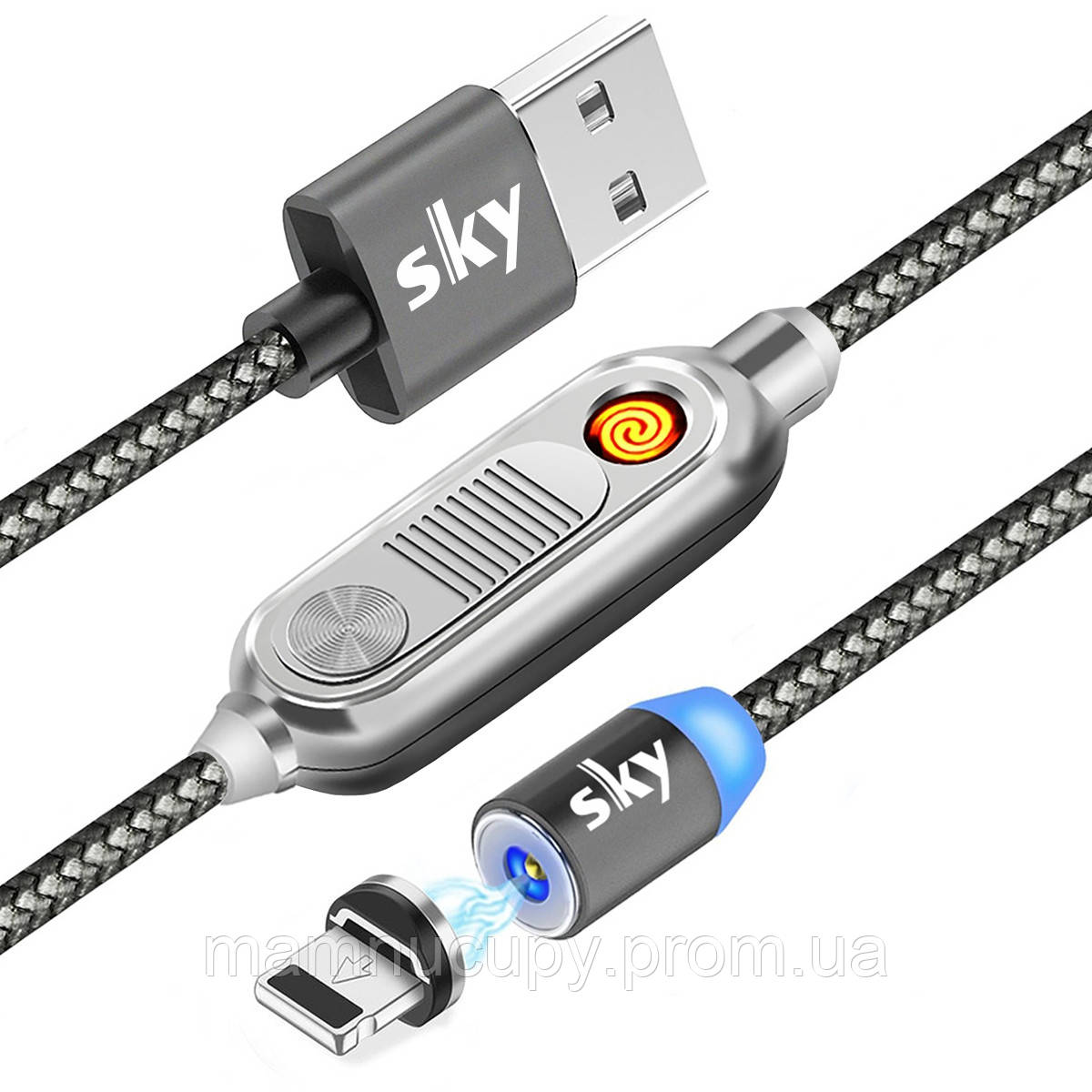 Кабель магнитный USB SKY с прикуривателем (R ZIP-line) Apple-lightning (120 см) Grey
Кабель магнитный USB SKY с прикуривателем (R ZIP-line) Apple-lightning (120 см) Grey