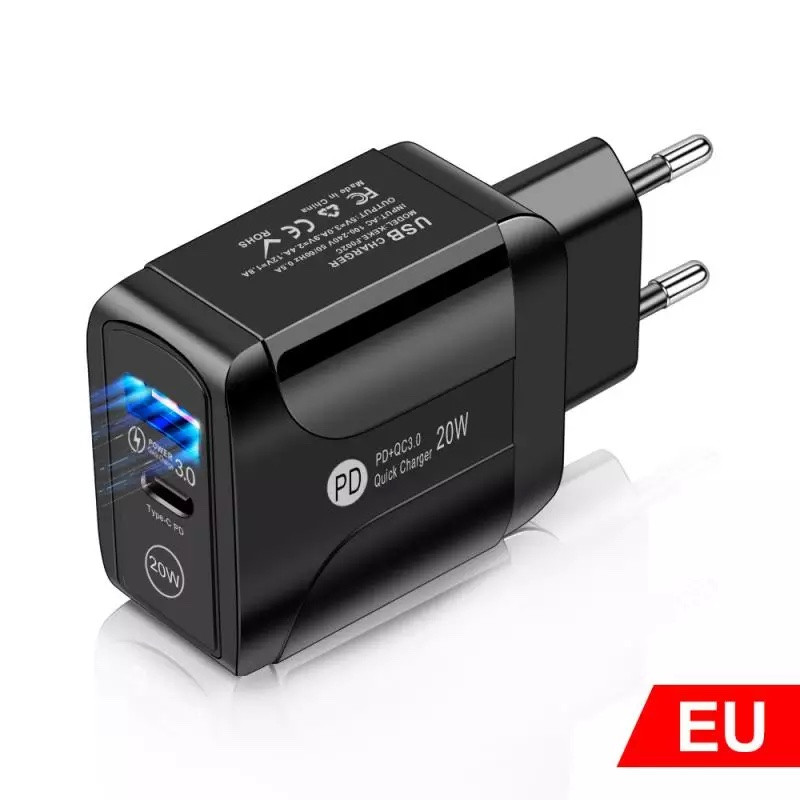 Зарядное устройство для телефона AUKEY с быстрой зарядкой 20WPd+QC3.0 с двумя портами подключения Black, Черный
Зарядное устройство для телефона AUKEY с быстрой зарядкой 20WPd+QC3.0 с двумя портами подключения Black, Черный