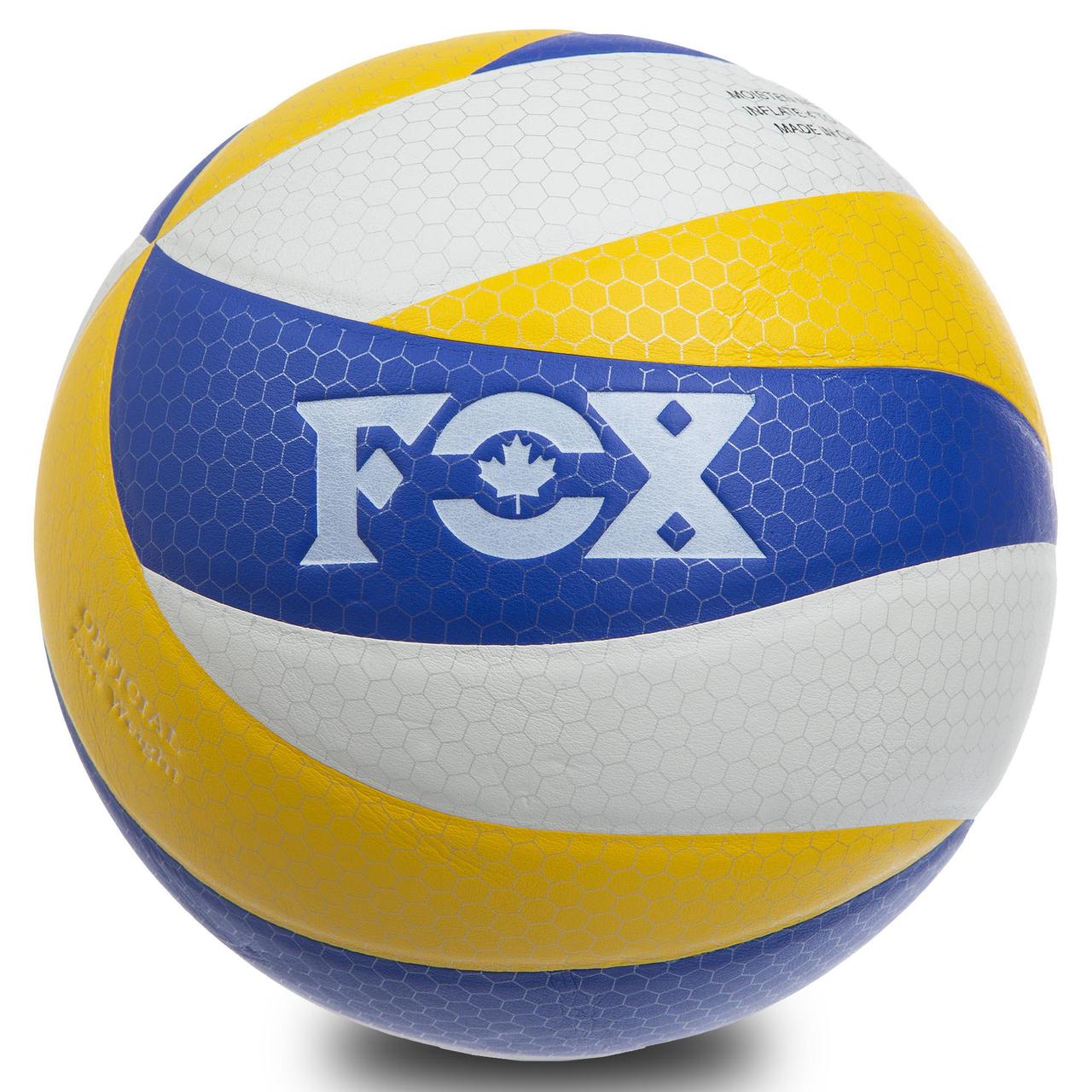Мяч волейбольный Клееный PU FOX SD-V8005 (PU с сотами, №5, 5 сл., клееный) Желтый-белый-синий
Мяч волейбольный Клееный PU FOX SD-V8005 (PU с сотами, №5, 5 сл., клееный) Желтый-белый-синий
