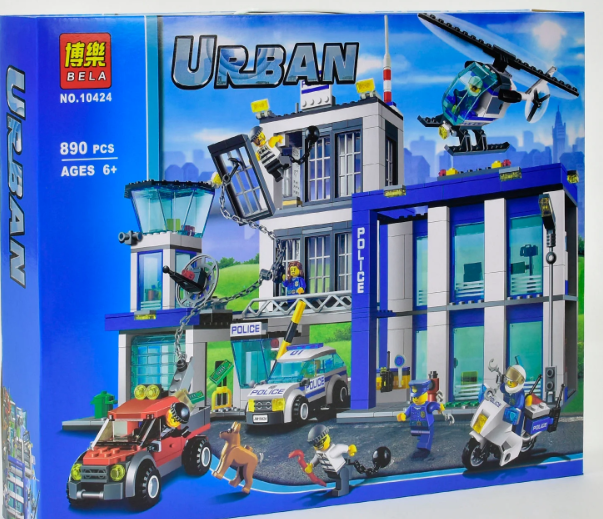 Конструктор 10424 Bela Urban (12) "Полицейский участок", 890 деталей, в коробке, Разные цвета
Конструктор 10424 Bela Urban (12) "Полицейский участок", 890 деталей, в коробке, Разные цвета