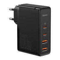 Быстрое сетевое зарядное устройство Baseus GaN2 Pro Quick Charger 2 Type-C + 2 USB-A 100W
Быстрое сетевое зарядное устройство Baseus GaN2 Pro Quick Charger 2 Type-C + 2 USB-A 100W