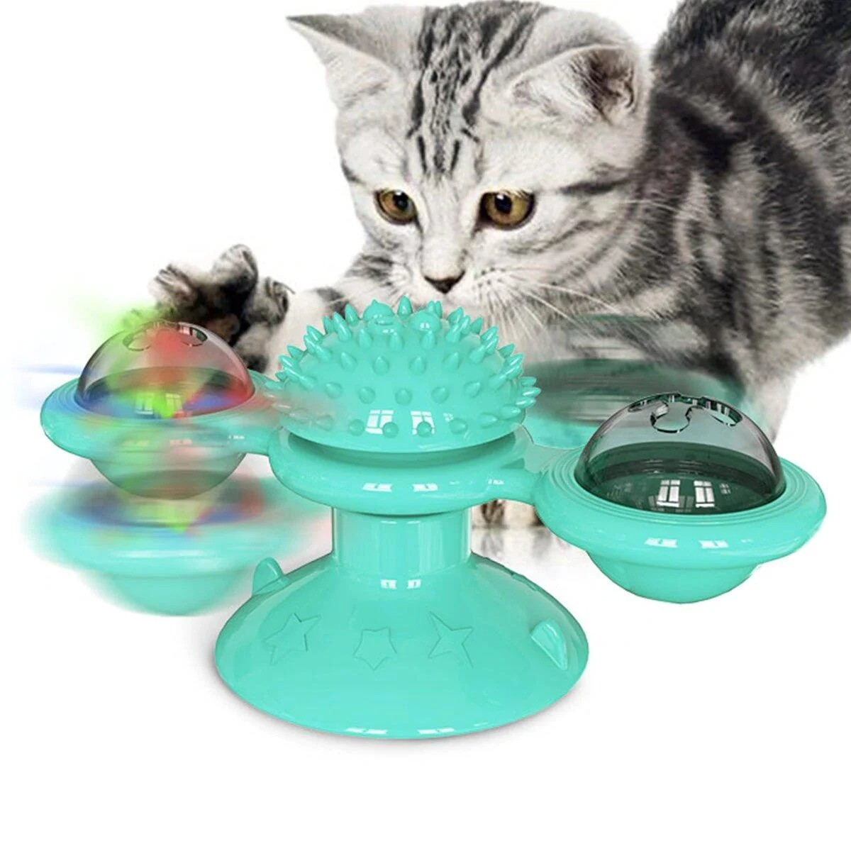 Игрушка для кота с шариками Rotate windmill cat toy, Бирюзовая игрушка для чистки зубов кошек интерактивная, Голубой
Игрушка для кота с шариками Rotate windmill cat toy, Бирюзовая игрушка для чистки зубов кошек интерактивная, Голубой