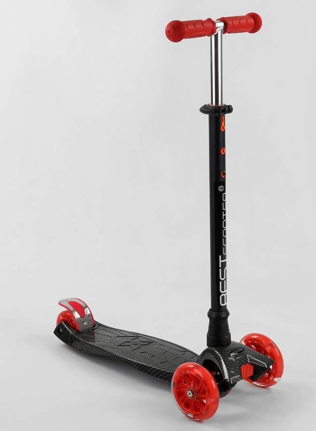 Самокат MAXI "Best Scooter" 4 колеса PU, СВЕТ, трубка руля алюминиевая Black/Red (102019), Черный с красным
Самокат MAXI "Best Scooter" 4 колеса PU, СВЕТ, трубка руля алюминиевая Black/Red (102019), Черный с красным