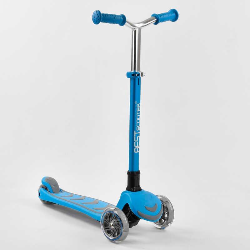 Самокат трехколесный Best Scooter складной алюминиевый руль, 4 колеса PU со светом Blue (102319), Синий
Самокат трехколесный Best Scooter складной алюминиевый руль, 4 колеса PU со светом Blue (102319), Синий
