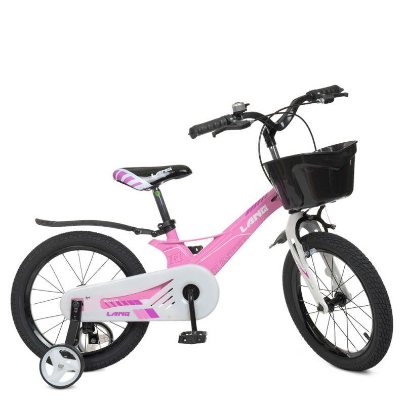 Велосипед детский с корзиной 16" Profi WLN1650D-2N Hunter, SKD 85, магниевая рама, розовый, звук, корзина
Велосипед детский с корзиной 16" Profi WLN1650D-2N Hunter, SKD 85, магниевая рама, розовый, звук, корзина