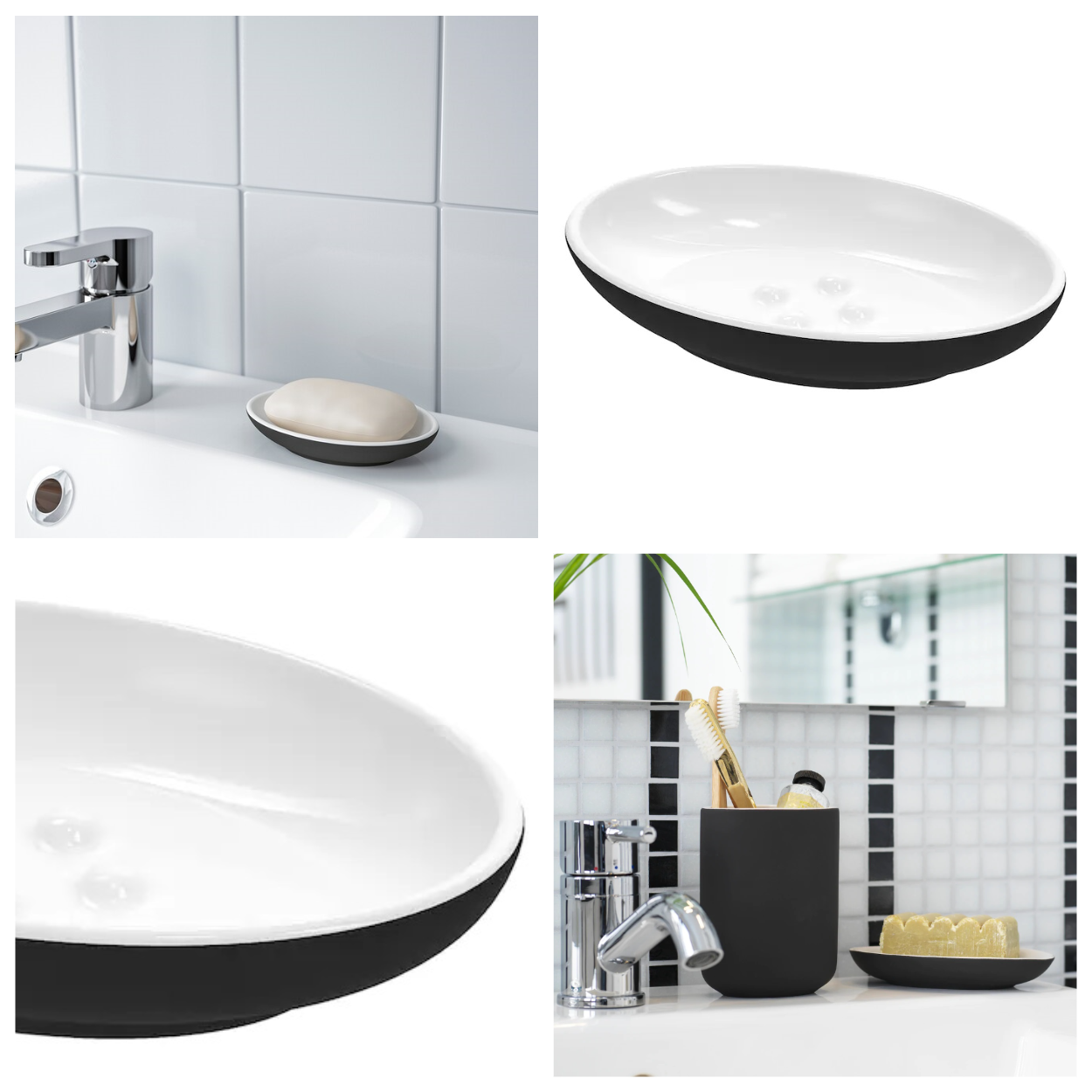 Керамическая мыльница IKEA EKOLN чёрная для ванной комнаты ИКЕА ЕКОЛЬН, Черный
Керамическая мыльница IKEA EKOLN чёрная для ванной комнаты ИКЕА ЕКОЛЬН, Черный