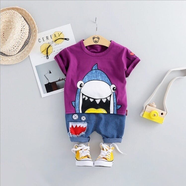 Детский летний костюм SHARK для малышей от 1 до 3 лет (92, 98 см ) с джинсовыми шортами 100
Детский летний костюм SHARK для малышей от 1 до 3 лет (92, 98 см ) с джинсовыми шортами 100