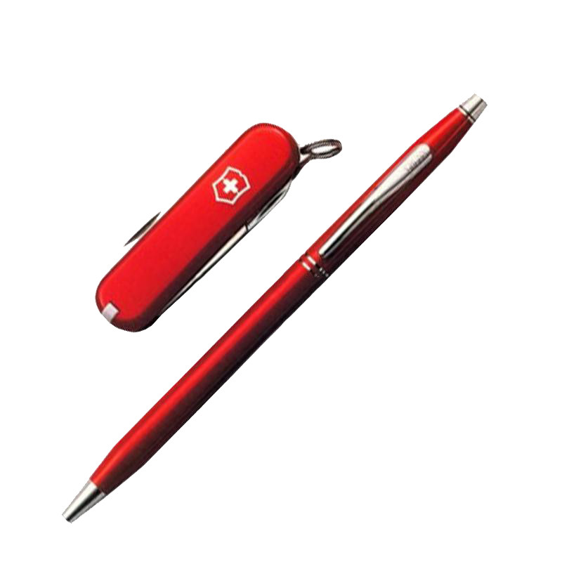 Набор Victorinox Classic (нож Classic SD (58мм, 7 функций) + ручка Cross BP), красный 4.4401
Набор Victorinox Classic (нож Classic SD (58мм, 7 функций) + ручка Cross BP), красный 4.4401