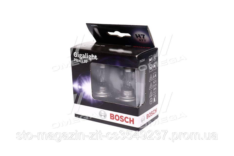 Лампа накаливания H7 12V 55W PX26d GigaLight +120 (комплект 2шт) (Bosch) 1 987 301 107
Лампа накаливания H7 12V 55W PX26d GigaLight +120 (комплект 2шт) (Bosch) 1 987 301 107
