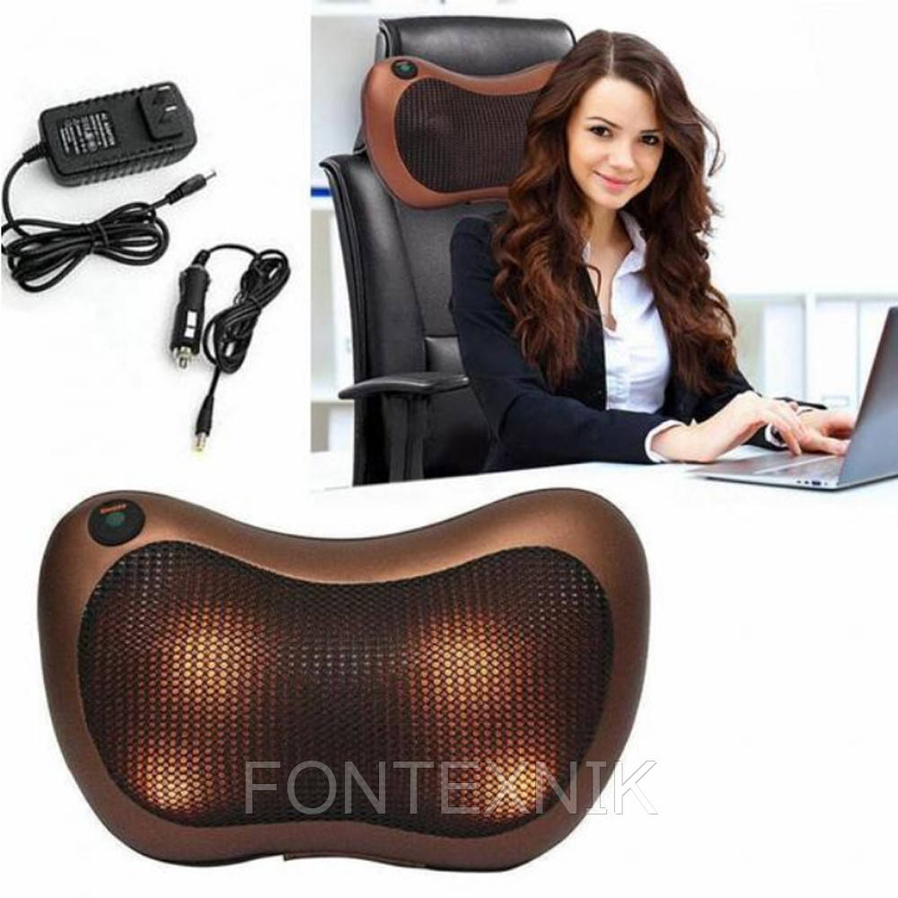 Универсальный Роликовый массажер для шеи Massage pillow Роликовая Массажная подушка с подогревом, Brown
Универсальный Роликовый массажер для шеи Massage pillow Роликовая Массажная подушка с подогревом, Brown