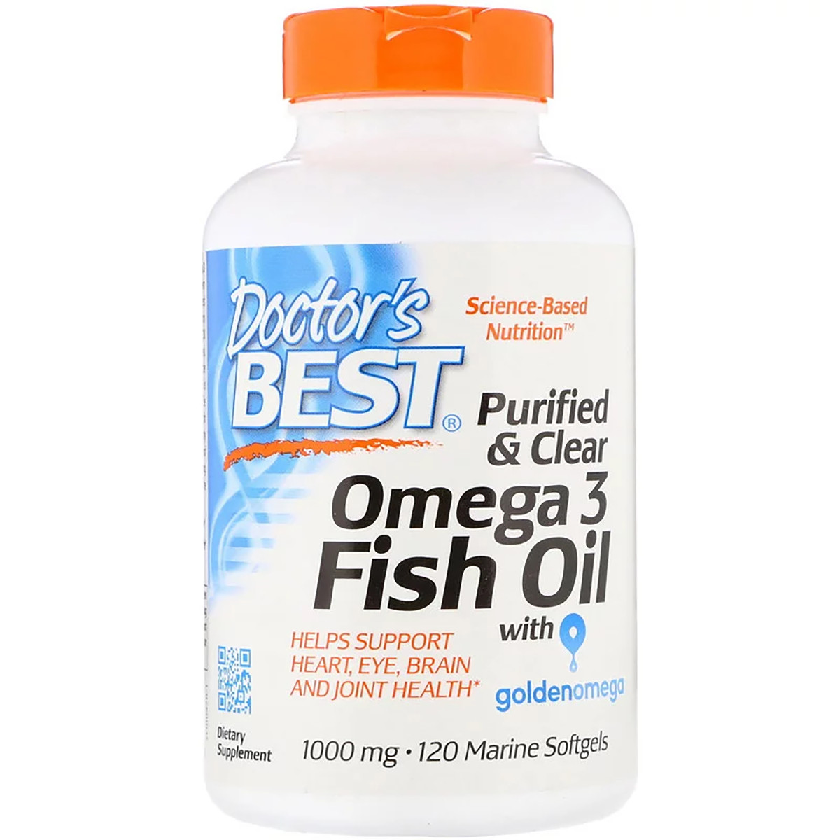 Рыбий жир Doctors Best Omega 3 Fish Oil with Goldenomega 1000 мг 120 капсул DRB00478, КОД: 1771532
Рыбий жир Doctors Best Omega 3 Fish Oil with Goldenomega 1000 мг 120 капсул DRB00478, КОД: 1771532