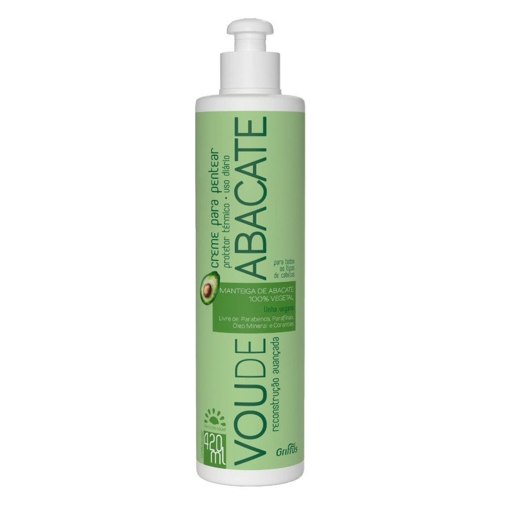 Несмываемый кондиционер для поврежденных волос Griffus Creme para pentear Vou de Abacate 420 ml
Несмываемый кондиционер для поврежденных волос Griffus Creme para pentear Vou de Abacate 420 ml